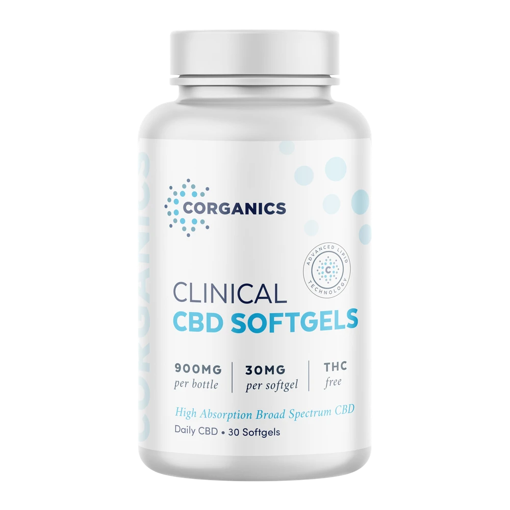 Corganics Clinical CBD softgels